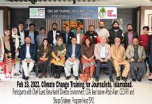 Journalists Training on Climate Change